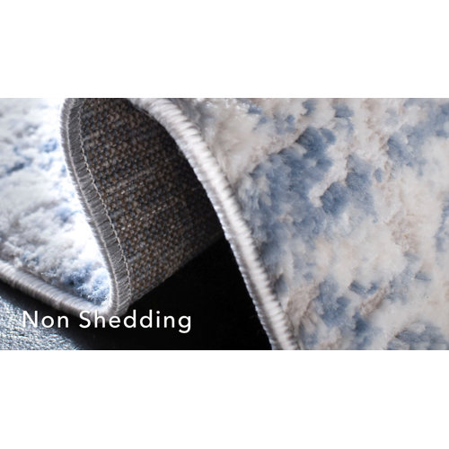 Highland Dunes Grandview Abstract Blue/Ivory Area Rug & Reviews Wayfair